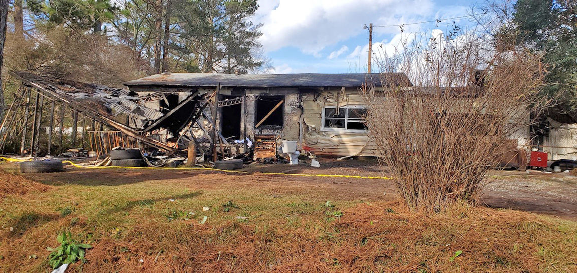New Year's Eve fire damages house